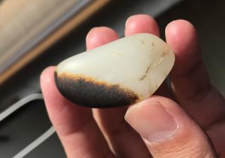进肉三分,古朴沉稳!和田玉籽料之