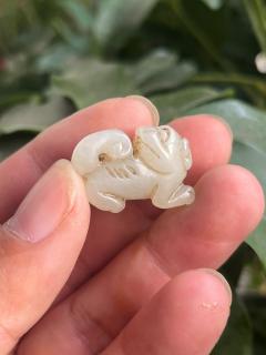 清代和田玉玉兽